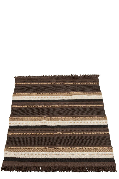 Plaid Bruin Katoen 150x90 cm-Plaids-J-Line