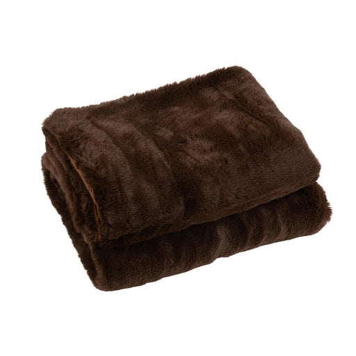 Plaid Bruin Polyester 130x180 cm Polyester 76876-Plaids-J-Line