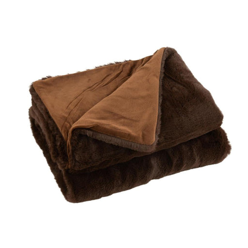 Plaid Bruin Polyester 130x180 cm Polyester 76876-Plaids-J-Line