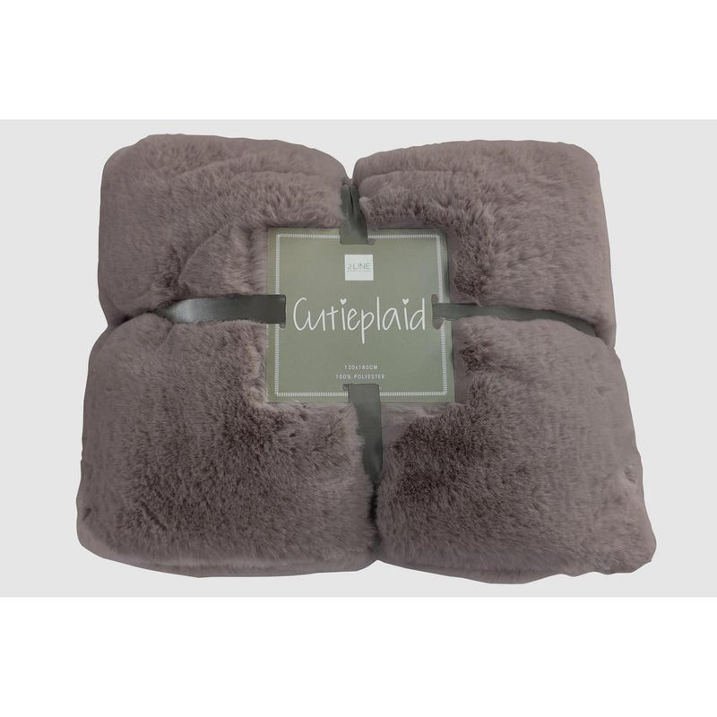 Plaid Bruin Polyester 130x180 cm Polyester 76878-Plaids-J-Line