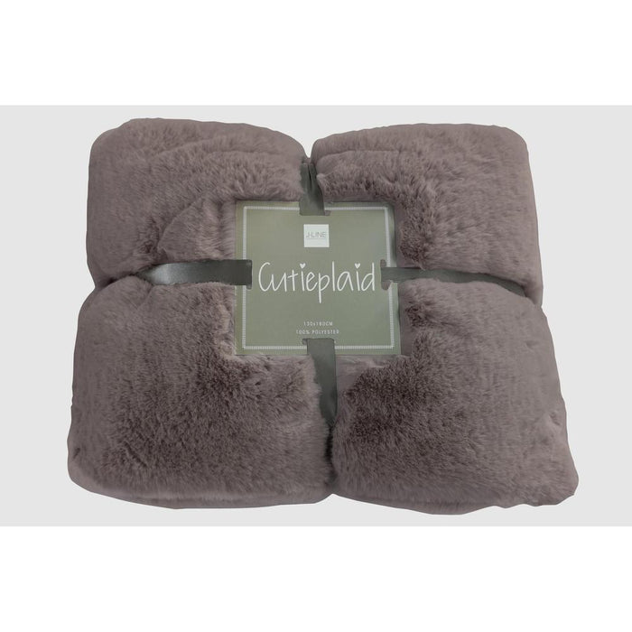 Plaid Bruin Polyester 130x180 cm Polyester 76878-Plaids-J-Line