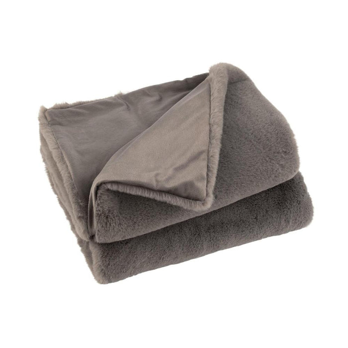Plaid Bruin Polyester 130x180 cm - Polyester-Plaids-J-Line