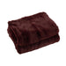 Plaid Burgundy Polyester 130x180 cm-Plaid-J-Line