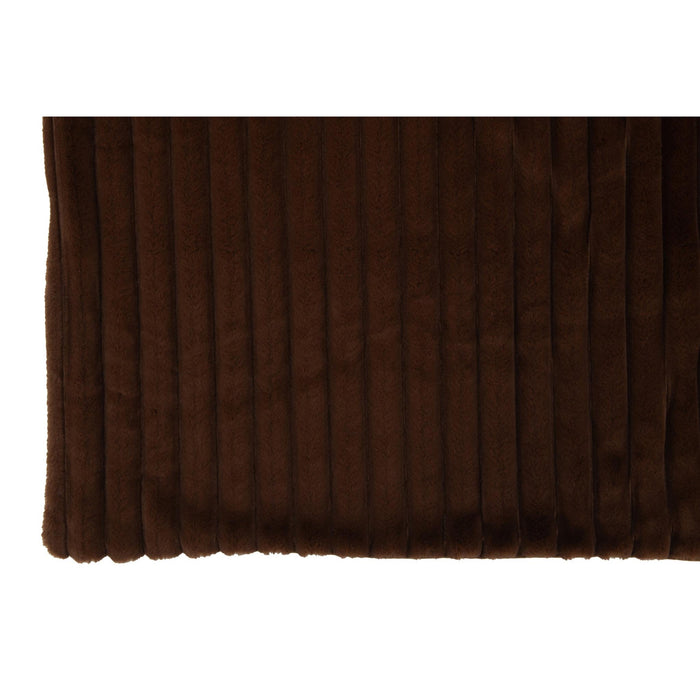 Plaid Corduroy Polyester Chocolate 130x3x180-Plaid-J-Line