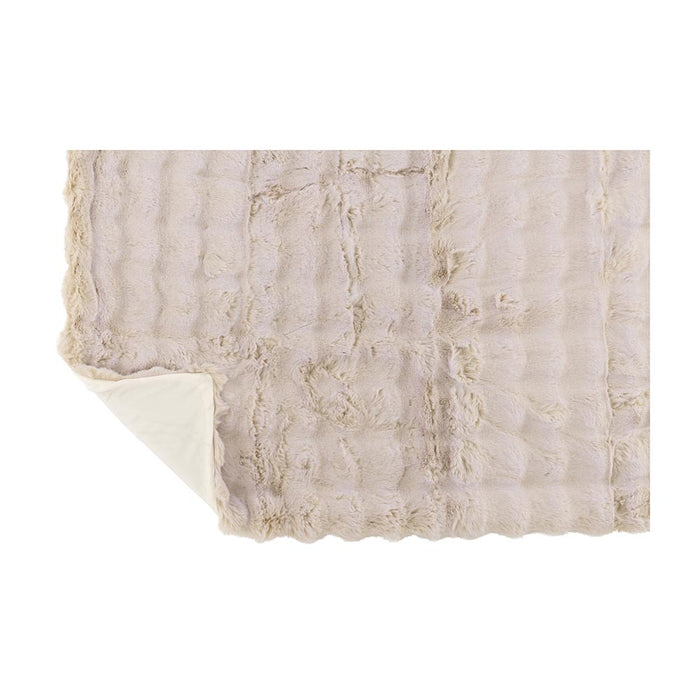 Plaid Crème Polyester 130x180 cm-Plaids-J-Line