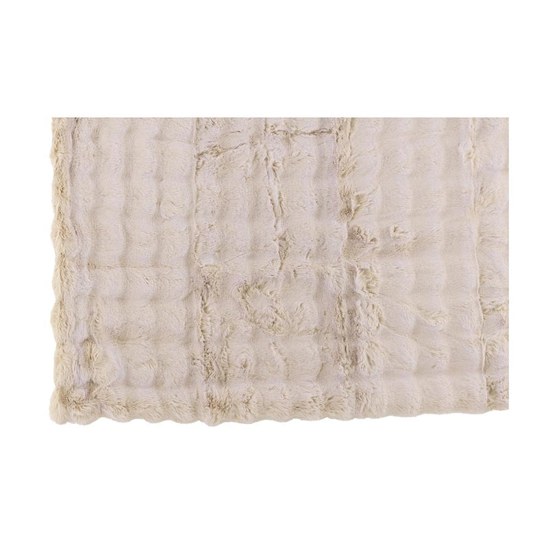 Plaid Crème Polyester 130x180 cm-Plaids-J-Line