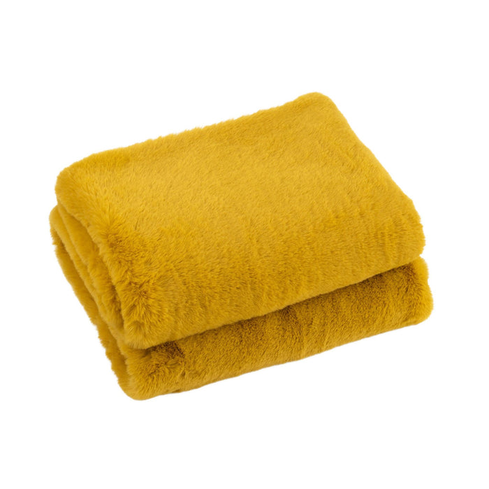 Plaid Cutie Polyester Ochre 130x2x180-Plaid-J-Line