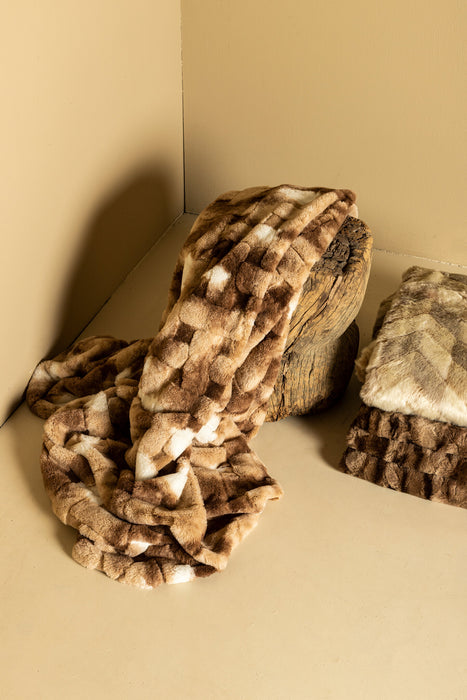 Plaid Geraldine Bruin 240x220 cm