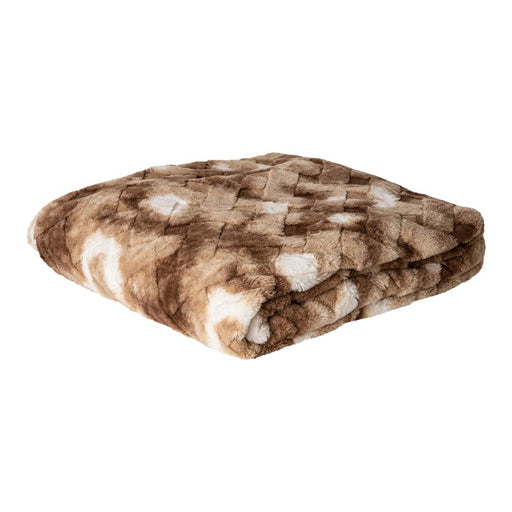 Plaid Geraldine Bruin 240x220 cm-Plaids-PTMD