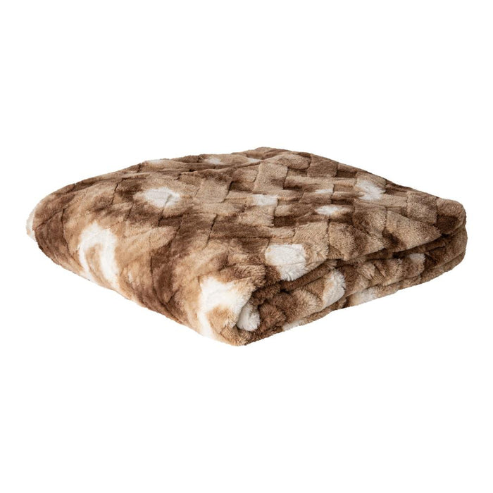 Plaid Geraldine Bruin 240x220 cm-Plaids-PTMD