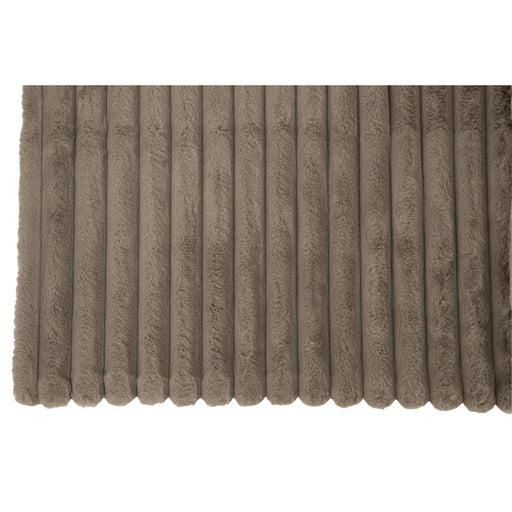 Plaid Grijs Polyester 130x180 cm - Grijs/greige - 28031-Plaid-J-Line