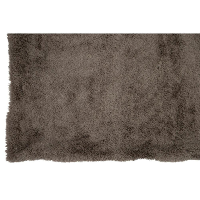 Plaid Grijs Polyester 130x180 cm-Plaids-J-Line