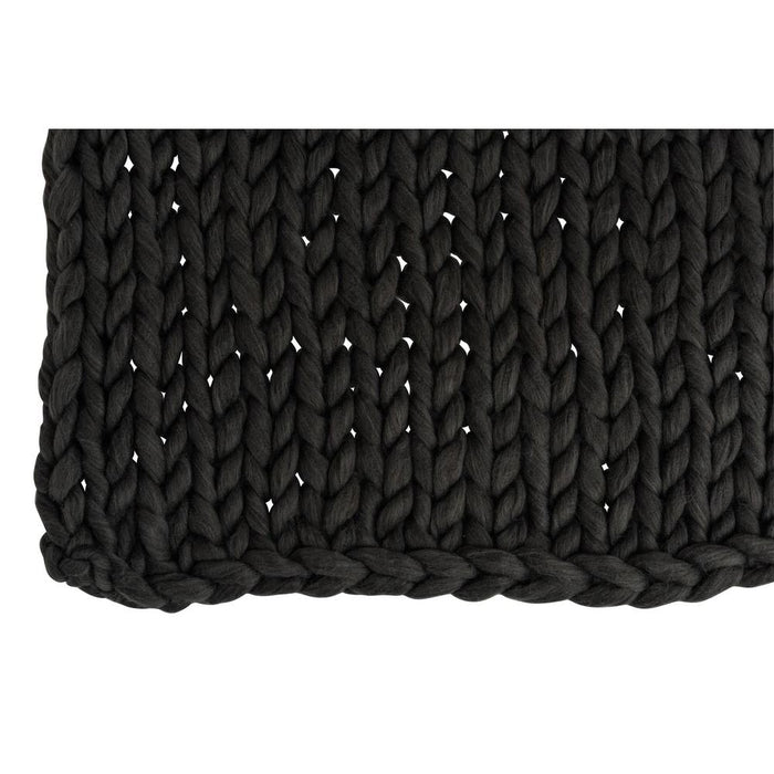 Plaid Grijs Polyester 140x154 cm-Plaid-J-Line