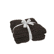Plaid Grijs Polyester 140x154 cm-Plaids-J-Line