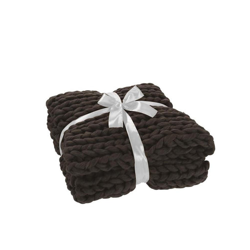 Plaid Grijs Polyester 140x154 cm-Plaids-J-Line