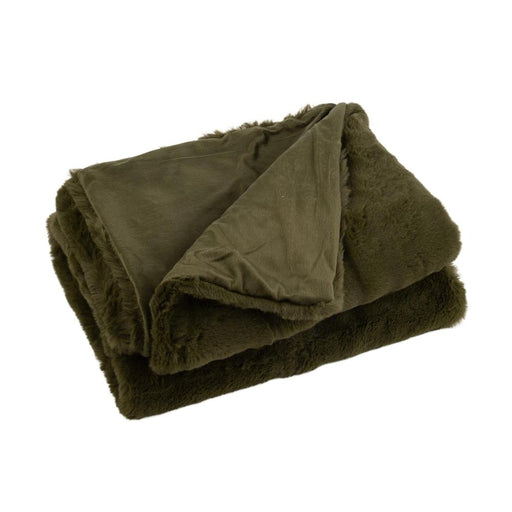 Plaid Groen Polyester 130x180 cm Polyester 76881-Plaids-J-Line