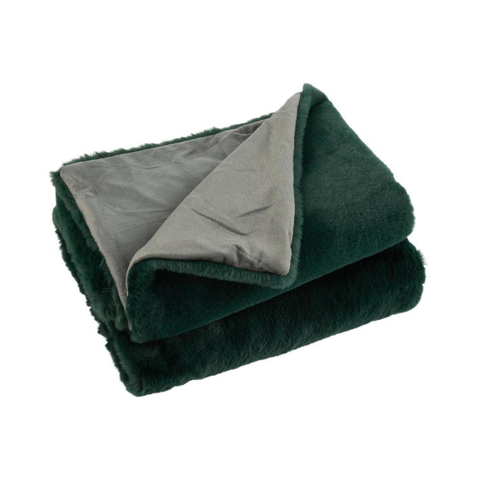 Plaid Groen Polyester 130x180 cm - Polyester-Plaids-J-Line