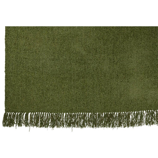 Plaid Groen Viscose Franjes 130x180 cm-Plaids-J-Line