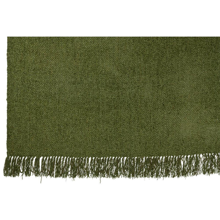 Plaid Groen Viscose Franjes 130x180 cm-Plaids-J-Line
