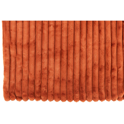 Plaid Large Corduroy Polyester Rust 130x2x180-Plaid-J-Line