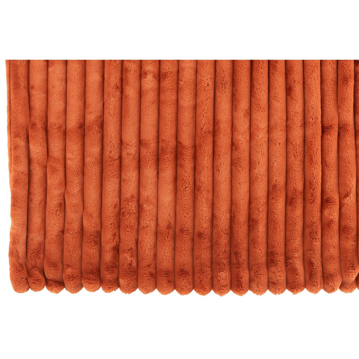 Plaid Large Corduroy Polyester Rust 130x2x180-Plaid-J-Line