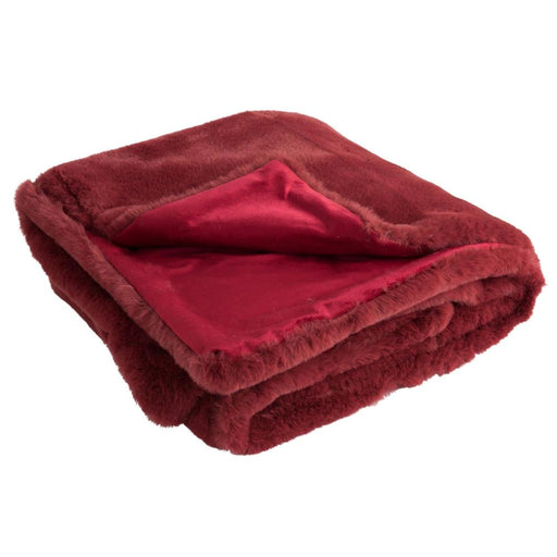 Plaid Rood Polyester 130x180 cm-Plaids-J-Line