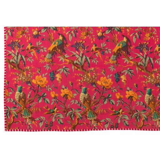 Plaid Roze Katoen / linnen 180x130 cm-Plaids-J-Line