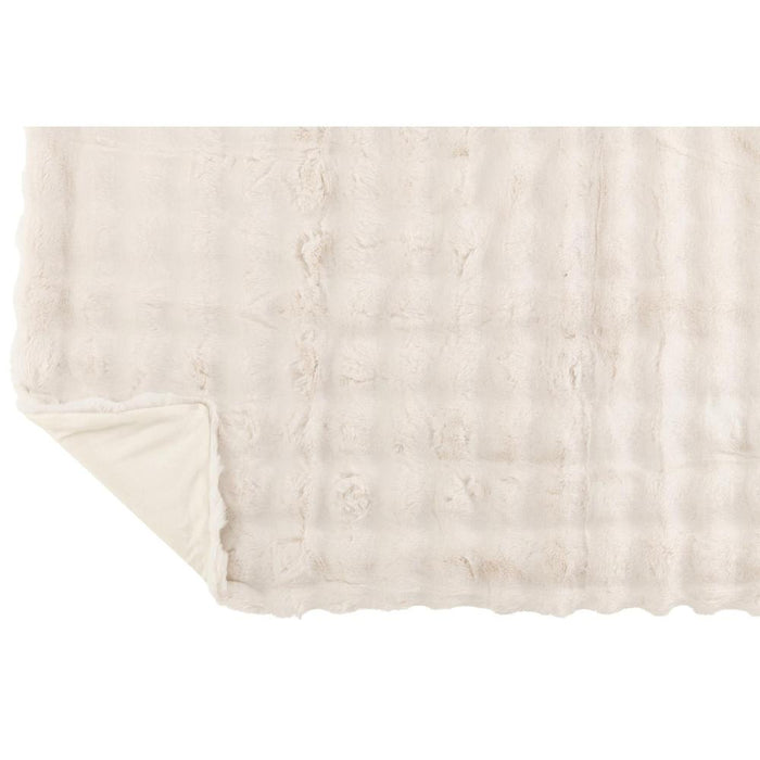 Plaid Wit Polyester 130x180 cm - Polyester(100%) - 46591-Plaid-J-Line