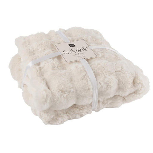 Plaid Wit Polyester 130x180 cm - Polyester(100%) - 46591-Plaid-J-Line