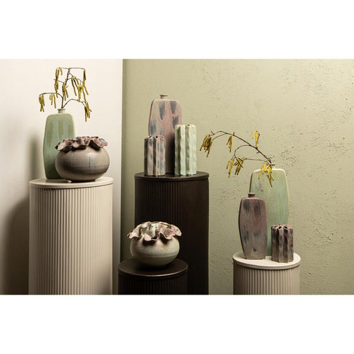 Plantenstandaard Midda Set van 2 Grijs-Plantenstandaards-PTMD