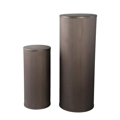 Plantenstandaard Midda Set van 2 Grijs-Plantenstandaards-PTMD