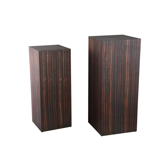Plantenstandaard Tiess Set van 2 Bruin-Plantenstandaards-PTMD