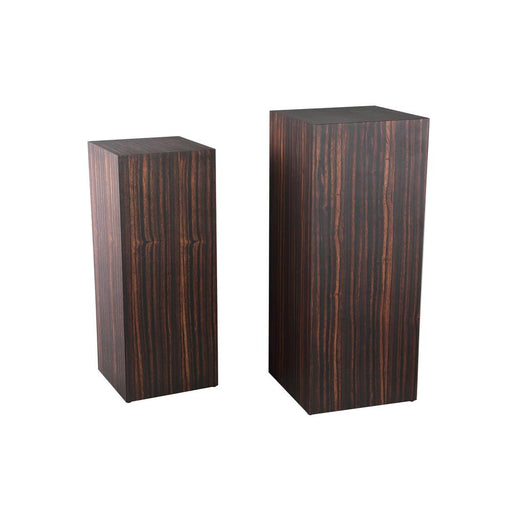 Plantenstandaard Tiess Set van 2 Bruin-Plantenstandaards-PTMD