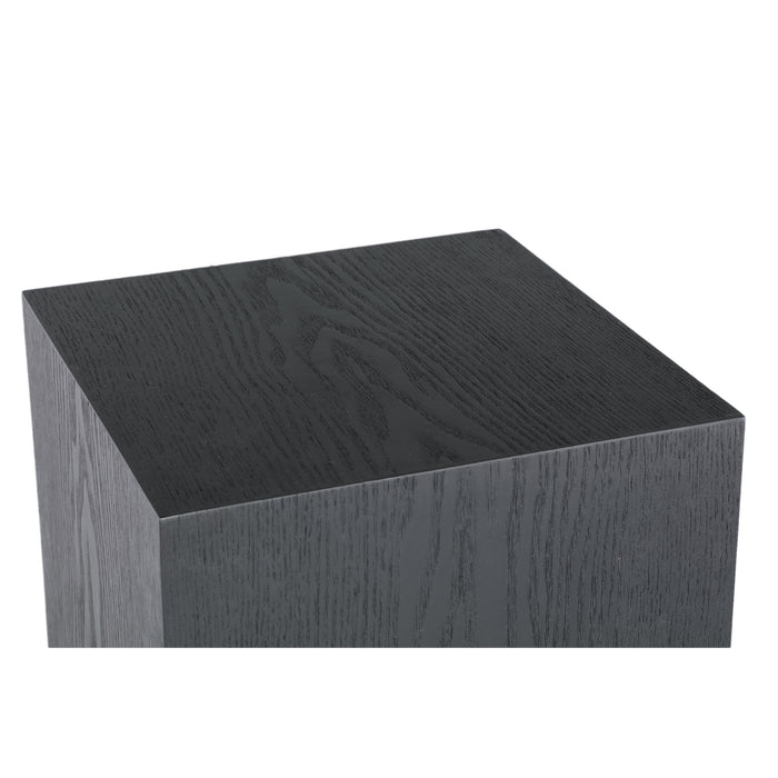Esstische Esstisch Tiess Schwarz Holzfurnier Sockel Set 2