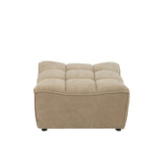 Poef Beige Populierenhout Ottoman 92 cm 92x84x44 cm-Poefs-J-Line