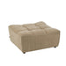 Poef Beige Populierenhout Ottoman 92 cm-Poefs-J-Line