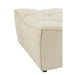 Poef Beige Stof Populierenhout Ottoman 92 cm-Poefs-J-Line