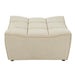 Poef Beige Stof Populierenhout Ottoman 92 cm-Poefs-J-Line