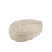 Poef Beige Wol Steen J-Line 90 cm-Poefen-J-Line
