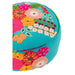 Poef Blauw Polyester Geborduurde Bloemen 50 cm 50x50x10 cm-Poefs-J-Line