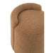 Poef Bruin Bouclé Teddy Rond 40 cm-Poefen-J-Line