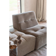 Poef Bruin Populierenhout Ottoman 92 cm 92x84x44 cm-Poefs-J-Line