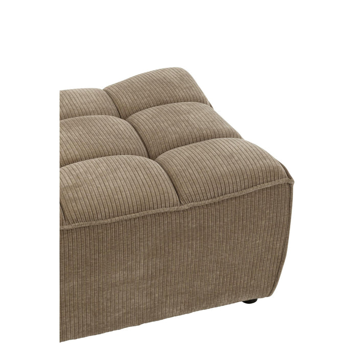Poef Bruin Populierenhout Ottoman 92 cm-Poefen-J-Line