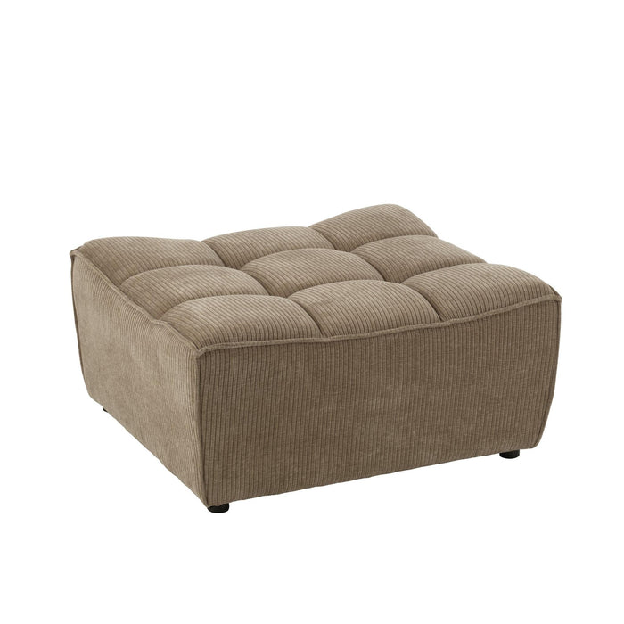 Poef Bruin Populierenhout Ottoman 92 cm-Poefen-J-Line