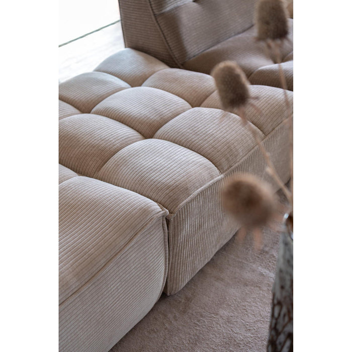 Poef Bruin Populierenhout Ottoman 92 cm-Poefs-J-Line