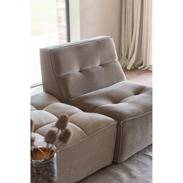 Poef Bruin Populierenhout Ottoman 92 cm-Poefs-J-Line