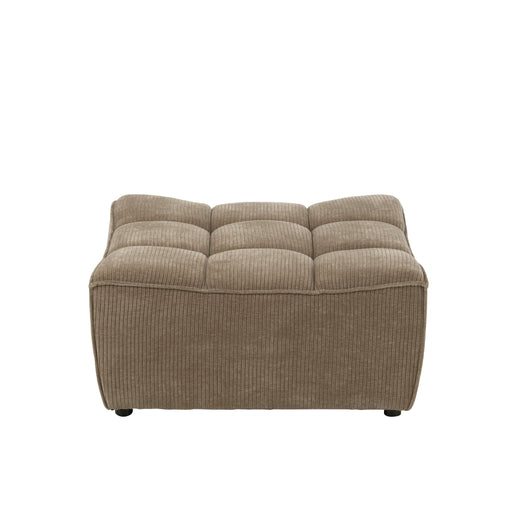 Poef Bruin Populierenhout Ottoman 92 cm-Poefs-J-Line