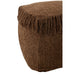 Poef Bruin Viscose Gevlochten Vierkant 55 cm 60x60x35 cm-Poefs-J-Line