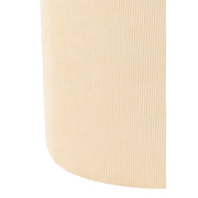 Poef Crème Corduroy Velvet 43 cm 43x43x35 cm-Poefs-J-Line