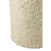 Poef Crème Polyester Cylinder 40 cm 40x40x50 cm-Poefs-J-Line